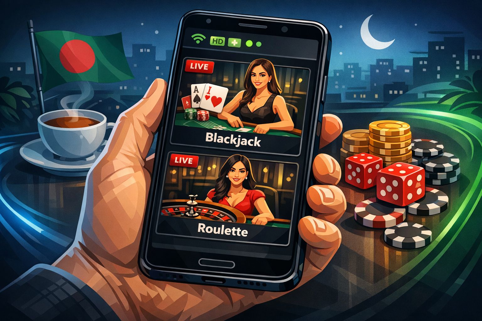 Live Casino on Mobile